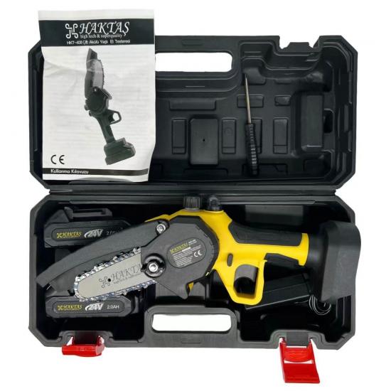 HAKTAŞ AKÜLÜ ZİNCİRLİ YAĞLI TESTERE 4" 10 CM HAKTAŞ AKÜLÜ ZİNCİRLİ YAĞLI TESTERE 4" 10 CM
