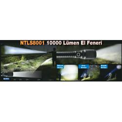 NTLights 10.000 LÜMEN COB LEDLİ EL FENERİ NTLS8001