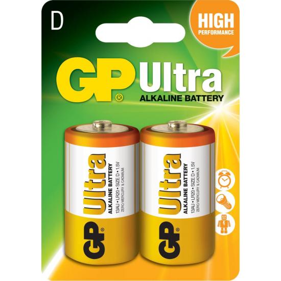GP ULTRA ALKALİN 2’Lİ 1,5V D PİL GP ULTRA ALKALİN 2’Lİ 1,5V D PİL