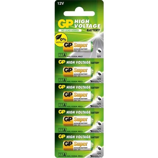 GP 23A ALK. YÜKSEK VOLTAJ 5’Lİ 12V PİL