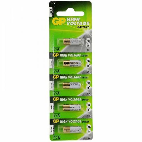 GP 29A ALK. YÜKSEK VOLTAJ 5’Lİ 9V PİL GP 29A ALK. YÜKSEK VOLTAJ 5’Lİ 9V PİL