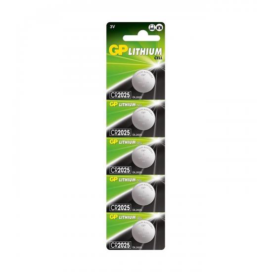 GP CR2025 LİT. 3V 5’Lİ  PARA PİL