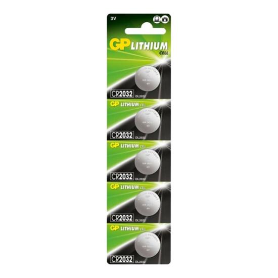 GP CR2032 LİT. 3V 5’Lİ  PARA PİL