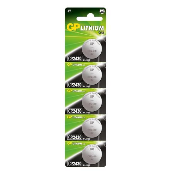 GP CR2430 LİT. 3V 5’Lİ  PARA PİL