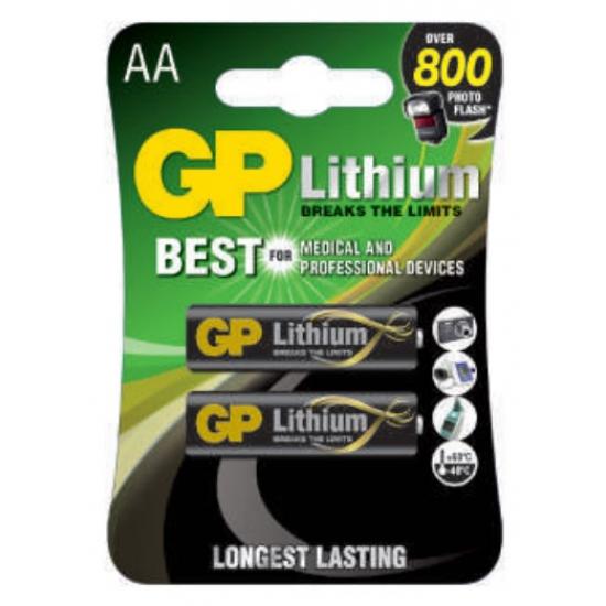 GP LİTYUM 2’Lİ 1,5V KALEM PİL  LİTYUM / FOTOĞRAF MAKİNESİ PİLLERİ
