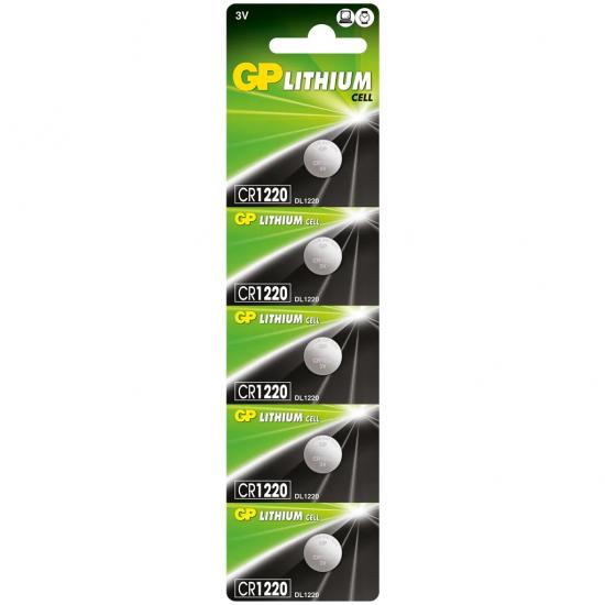 GP CR1220 LİT. 3V 5’Lİ PARA PİL GP CR1220 LİT. 3V 5’Lİ PARA PİL