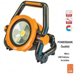 NTLİGHTS 3000 lm  Şarjlı Led Projektör
