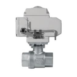 PASLANMAZ 304 Elektrik Aktüatörlü 220V AC On-Off / 24V DC On-Off KÜRESEL VANA AISI 304