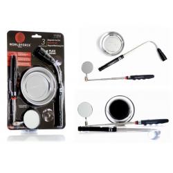 WORLDFORCE Manyetik Set 3’lü (Tepsi + LED Fener + Ayna) 11314