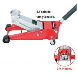 GAR TOOL 2.5 Ton Çift Pistonlu Arabalı Kriko GAR TOOL 2.5 Ton Çift Pistonlu Arabalı Kriko