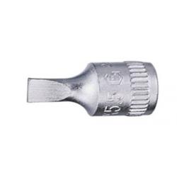 GENIUS KROMAJLI LOKMALI DÜZ TORNAVİDA UÇ 1/4" GENIUS KROMAJLI LOKMALI DÜZ TORNAVİDA UÇ 1/4"
