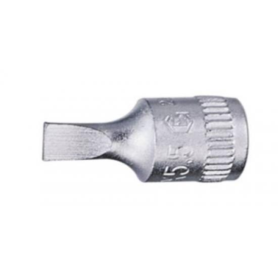 GENIUS KROMAJLI LOKMALI DÜZ TORNAVİDA UÇ 1/4" GENIUS KROMAJLI LOKMALI DÜZ TORNAVİDA UÇ 1/4"