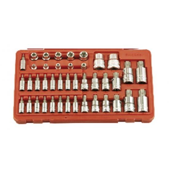 GENIUS KARIŞIK TORX TAKIMLAR KISA 1/4", 3/8" , 1/2" 41 PARÇA BS-23441 GENIUS KARIŞIK TORX TAKIMLAR KISA 1/4", 3/8" , 1/2" 41 PARÇA BS-23441