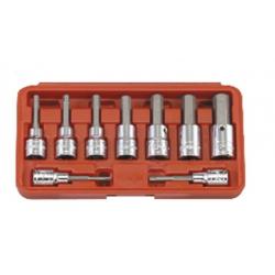GENIUS KROMAJLI ALTIKÖŞE LOKMALI ALLEN TAKIMI KISA 1/2" 9 PARÇA BS-409H