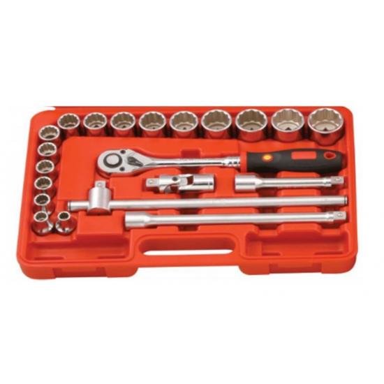 GENIUS YILDIZ KROMAJLI LOKMA TAKIMI KISA 1/2" 21 PARÇA İNÇ EU-421S GENIUS YILDIZ KROMAJLI LOKMA TAKIMI KISA 1/2" 21 PARÇA İNÇ EU-421S
