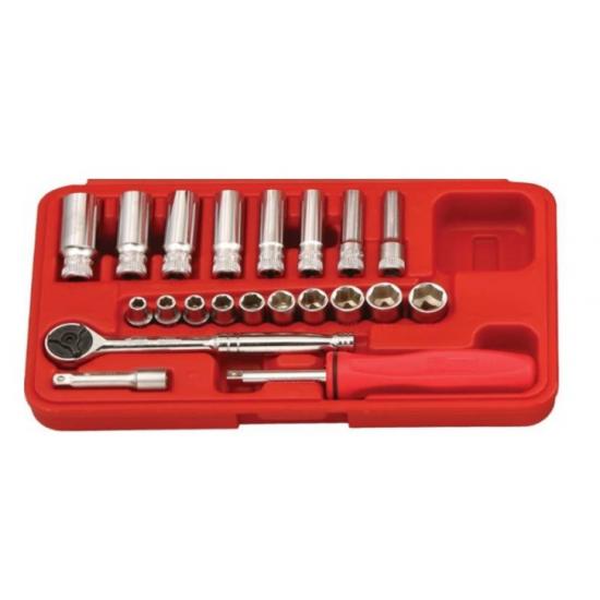 GENIUS ALTIKÖŞE KROMAJLI LOKMA TAKIMI KISA-UZUN 1/4" 21 PARÇA GS-221M GENIUS ALTIKÖŞE KROMAJLI LOKMA TAKIMI KISA-UZUN 1/4" 21 PARÇA GS-221M