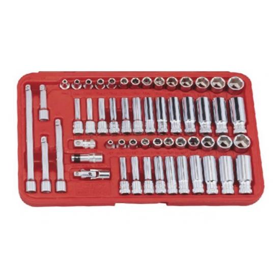 GENIUS ALTIKÖŞE KROMAJLI LOKMA TAKIMI 1/4" 55 PARÇA GS-255MS GENIUS ALTIKÖŞE KROMAJLI LOKMA TAKIMI 1/4" 55 PARÇA GS-255MS