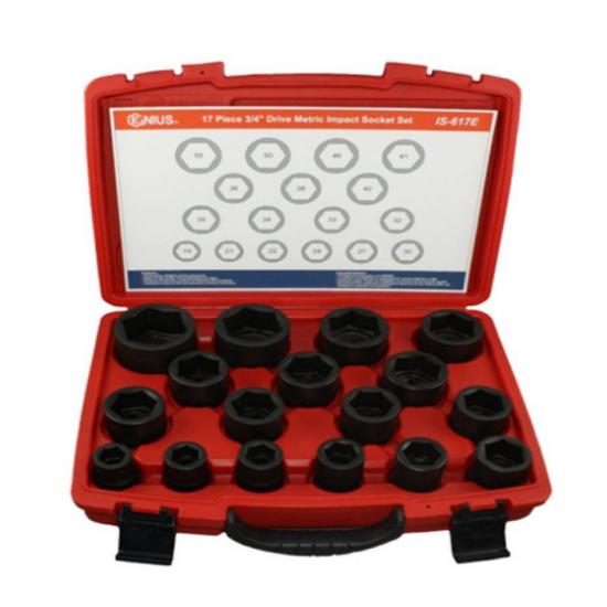 GENIUS HAVALI LOKMA TAKIMI KISA 3/4" 9 PARÇA IS-609E