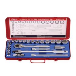 GENIUS ALTIKÖŞE KROMAJLI LOKMA TAKIMI KISA 1/2" PARÇA İNÇ GS-425S