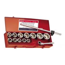 GENIUS ALTIKÖŞE KROMAJLI LOKMA TAKIMI KISA 3/4" 15 PARÇA GS-615M