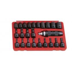 GENIUS KOMPLE DARBELİ TORNAVİDA-LOKMA TAKIMI 1/2" - 24 PARÇA ID-424S GENIUS KOMPLE DARBELİ TORNAVİDA-LOKMA TAKIMI 1/2" - 24 PARÇA ID-424S