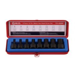 GENIUS HAVALI LOKMALI ALLEN TAKIMI KISA 1/2" 8 PARÇA TH-408M