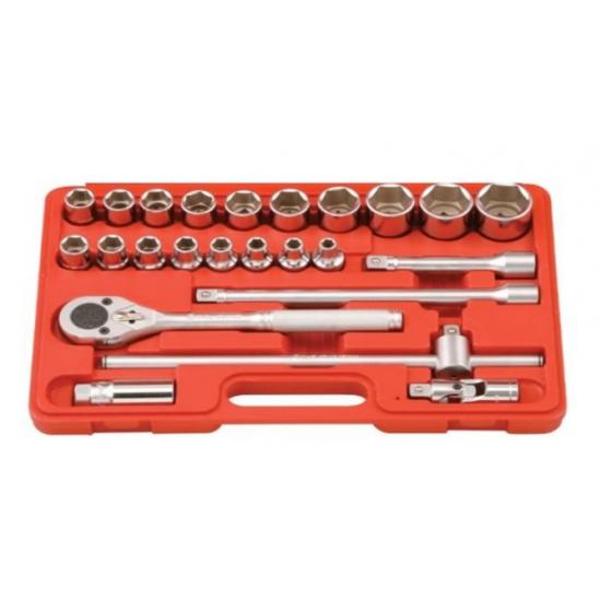 GENIUS YILDIZ KROMAJLI LOKMA TAKIMI KISA 1/2" 24 PARÇA İNÇ TW-424S GENIUS YILDIZ KROMAJLI LOKMA TAKIMI KISA 1/2" 24 PARÇA İNÇ TW-424S
