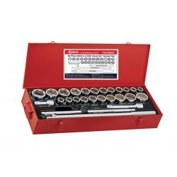 GENIUS ALTIKÖŞE-YILDIZ KARIŞIK KROMAJLI LOKMA TAKIMI KISA 3/4" 28 PARÇA TW-628MS
