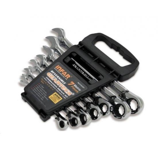 GENIUS CIRCIRLI KOMBİNE ANAHTAR TAKIMI 8 -19mm 7 PARÇA WRGCM7