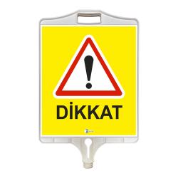 DİKKAT UYARI TABELASI ÇİFT TARAFLI 9304 DİKKAT UYARI TABELASI ÇİFT TARAFLI 9304
