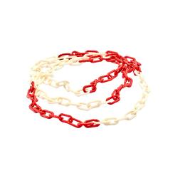 PLASTİK ZİNCİR 6 MM KIRMIZI BEYAZ 6666/KB