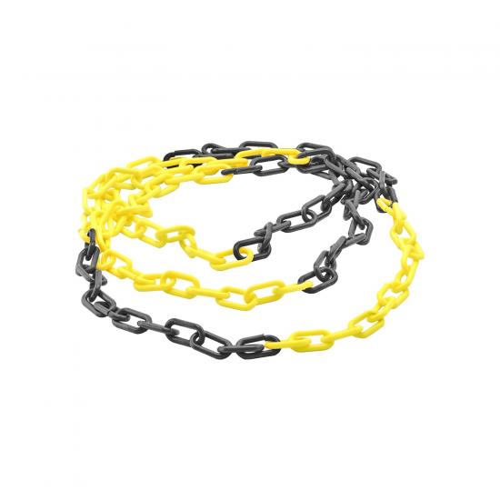 PLASTİK ZİNCİR 6 MM SARI SİYAH 6666/SS PLASTİK ZİNCİR 6 MM SARI SİYAH 6666/SS