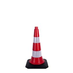 50 CM TRAFİK VE REKLAM KONİSİ (KAUÇUK TABANLI) 3550 