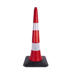 90 CM TRAFİK VE REKLAM KONİSİ (KAUÇUK TABANLI) 3590 90 CM TRAFİK VE REKLAM KONİSİ (KAUÇUK TABANLI) 3590