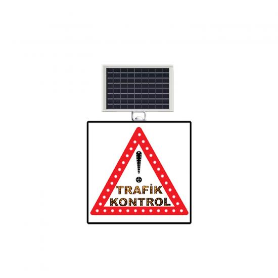 DİKKAT TRAFİK KONTROL LEVHASI 9629