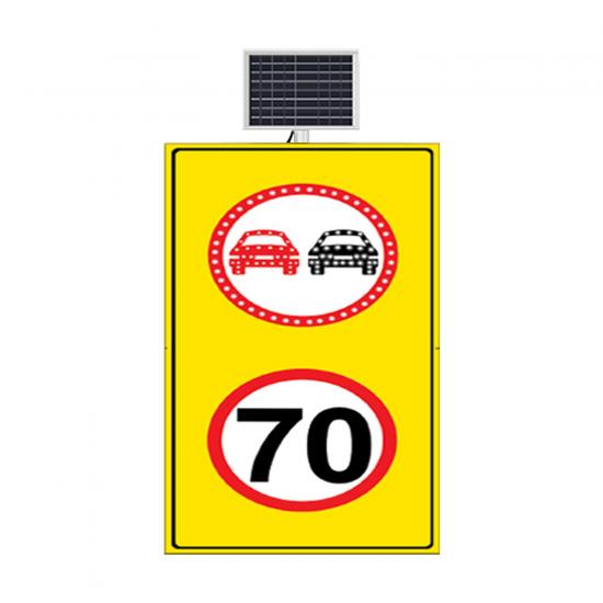 SOLLAMAK YASAK LED'Lİ HIZ LİMİTİ 70 KM LED'SİZ SARI ZEMİN 9652 SOLLAMAK YASAK LED'Lİ HIZ LİMİTİ 70 KM LED'SİZ SARI ZEMİN 9652