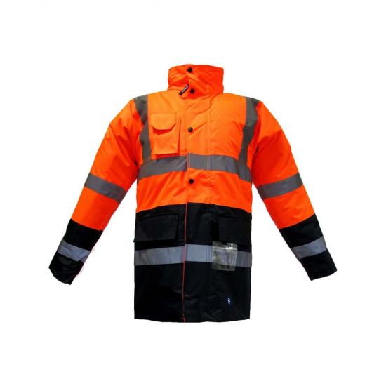 PARKA OXFORD turuncu-LACİVERT PR06 PARKA OXFORD turuncu-LACİVERT PR06