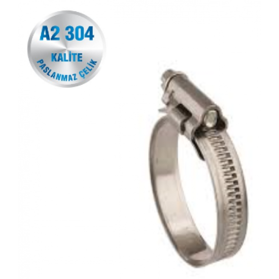 İNOX HORTUM KELEPÇESİ A2-304 KALİTE DIN 3017