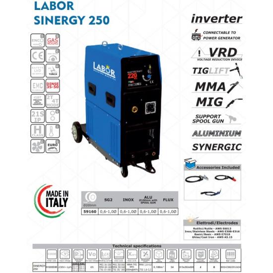 LABOR KAYNAK MAKİNESİ SINERGY 250 LABOR KAYNAK MAKİNESİ SINERGY 250