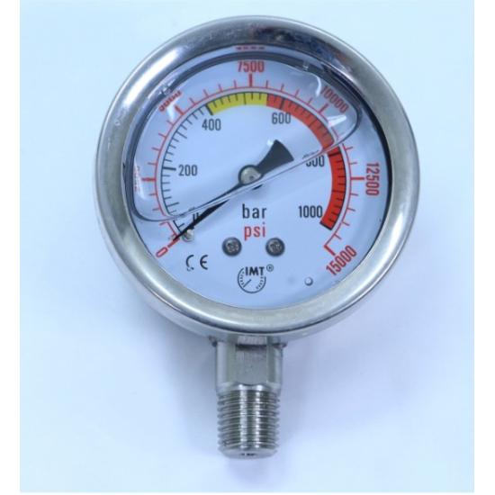 WORLDFORCE Hidrolik Manometre 1000 bar 1/4’’ NPT 11244