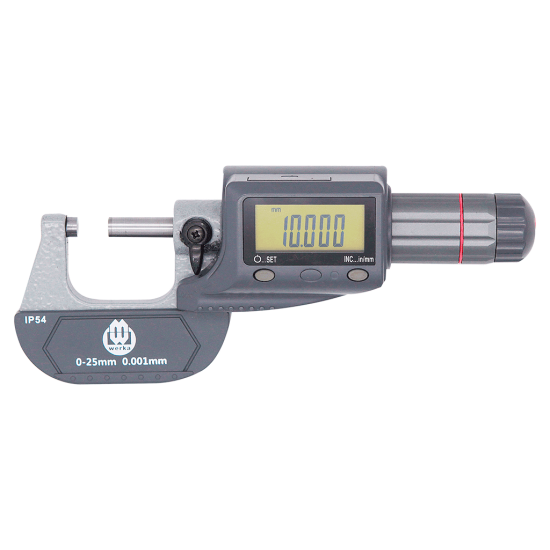 WERKA IP54 Dijital Dış Çap Mikrometresi WERKA IP54 Dijital Dış Çap Mikrometresi