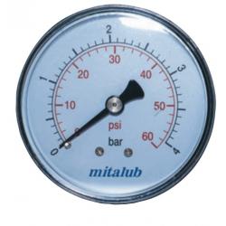MİTALUB Metal Gövde Manometre Arkadan Çıkış MİTALUB Metal Gövde Manometre Arkadan Çıkış