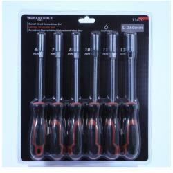 WORLDFORCE Lokmali Tornavida Seti 6 Parça CRV (6,7,8,10,11,13mm) 11470