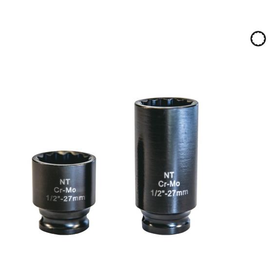NT 1/2" CrMo Metrik Darbeli Yıldız Lokma NT 1/2" CrMo Metrik Darbeli Yıldız Lokma