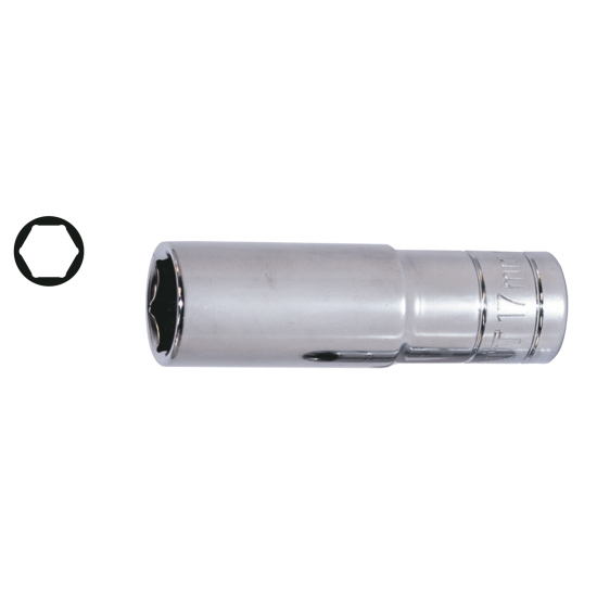 NT 1/2" CrV Uzun Altı Köşe Lokma