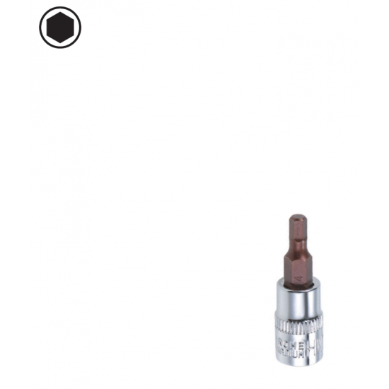 NT 1/4" S2 Allen CrV Lokma