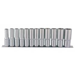 NT 12 Parça 1/2" Altı Köşe Uzun CrV Lokma Seti