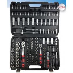 NT 173 Parça 1/4", 3/8" ve 1/2" CrV Bits & Altı Köşe Lokma Seti NT 173 Parça 1/4", 3/8" ve 1/2" CrV Bits & Altı Köşe Lokma Seti