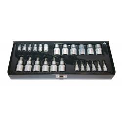 NT 25 Parça 1/4" ve 1/2" Torx ve E Tipi Torx CrV Bits & Lokma Seti NT 25 Parça 1/4" ve 1/2" Torx ve E Tipi Torx CrV Bits & Lokma Seti