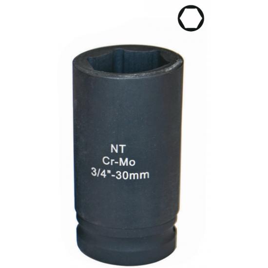 NT 3/4" CrMo Uzun Metrik Darbeli Lokma NT 3/4" CrMo Uzun Metrik Darbeli Lokma
